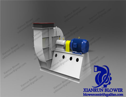 Ventilateur centrifuge radial industriel robuste conçu pour le flux d'air dans les applications de production d'énergie du ciment et de dépoussiérage industriel