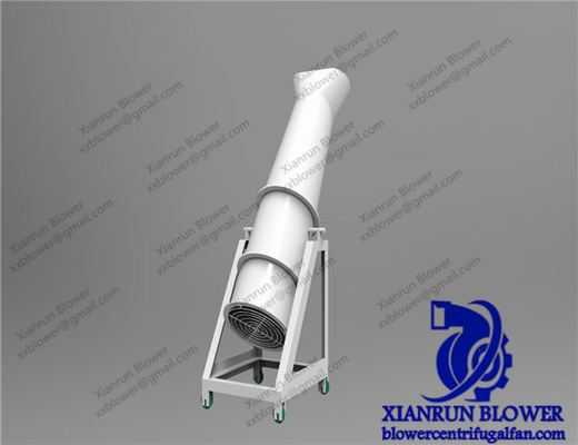 Ventilateur d'extraction facile debout libre de serre chaude de mouvement de fans axiales industrielles de cylindre