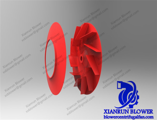Équilibre statique/dynamique d'anti de la corrosion Q345 de fan roue à aubes centrifuge d'accessoires