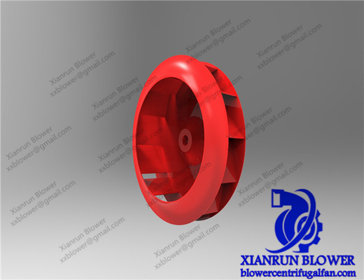Traitement de résistance de fan d'accessoires d'usage simple centrifuge rouge de roue à aubes