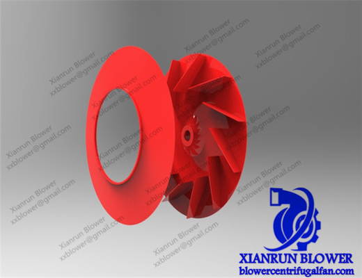 Traitement de résistance de fan d'accessoires d'usage simple centrifuge rouge de roue à aubes