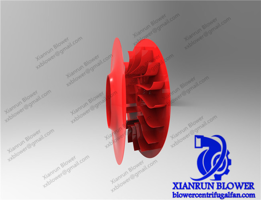 Roue à aubes industrielle de fan de ventilateur d'accessoires centrifuges de fan de rendement plus élevé