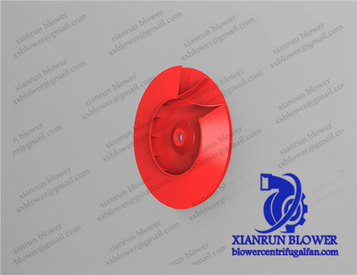 Pièces centrifuges rouges centrifuges incurvées arrière de ventilateur de roue de roue à aubes d'accessoires de fan