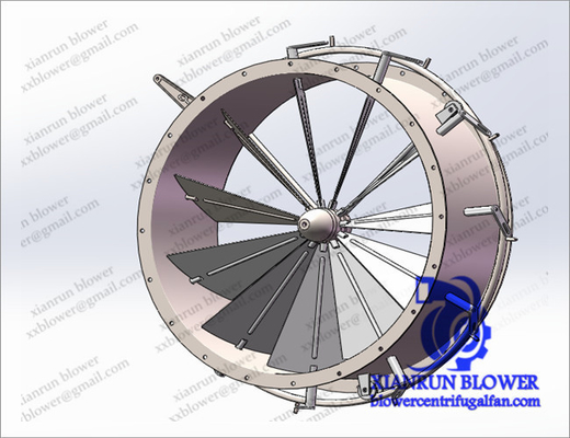 Accessoires de ventilateur centrifuge haute pression - Registre d'air pour roue à aubes de deuxième étage