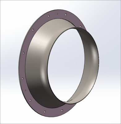 Rotor centrifuge de silencieux de roues à aubes d'aile de pièces de la fan Q345 soutenant la boîte d'incidence de rotor de cône