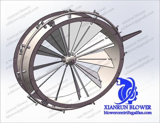 Amortisseur de souffleur d'air à haute pression souffleur centrifugeur ventilateur centrifugeur accessoires roue d'impulsion de deuxième étape
