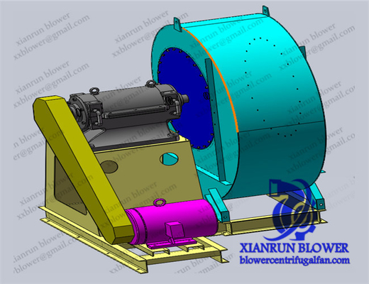 force concrète industrielle faite sur commande de dessins d'étude de ventilateur de fan de 3000Pa -25425Pa