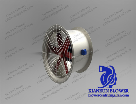 Fan axial mû par courroie tubulaire, fan industriel de tambour de chaudière d'acier inoxydable