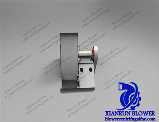 Ventilateur centrifuge industriel avec débit d'air à haut volume et entraînement à courroie, conçu pour les chaudières industrielles et les équipements de soutien des ventilateurs électriques
