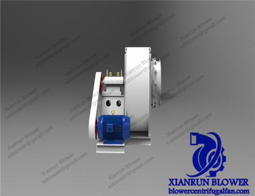 Ventilateur centrifuge industriel avec débit d'air à haut volume et entraînement à courroie, conçu pour les chaudières industrielles et les équipements de soutien des ventilateurs électriques